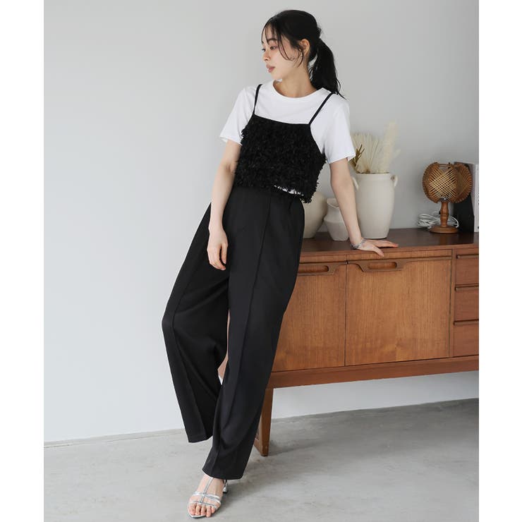 印象的なカラーで魅せる。タックストレートパンツ パンツ ワイドパンツ | HAPPY急便 by VERITA.JP | 詳細画像15 