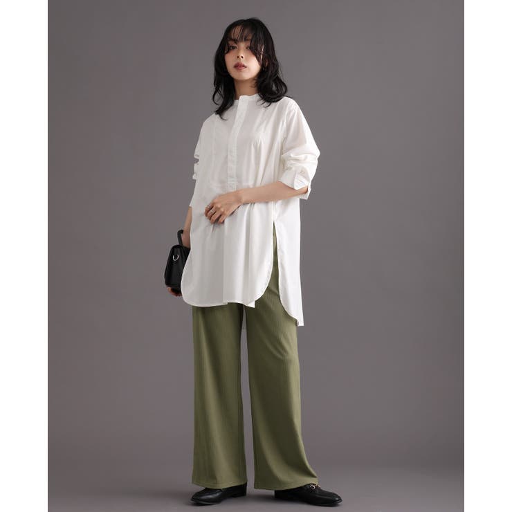 この触り心地クセになる。さらふわリブパンツ パンツ ストレートパンツ | HAPPY急便 by VERITA.JP | 詳細画像11 