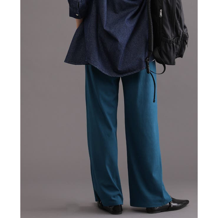 この触り心地クセになる。さらふわリブパンツ パンツ ストレートパンツ | HAPPY急便 by VERITA.JP | 詳細画像15 