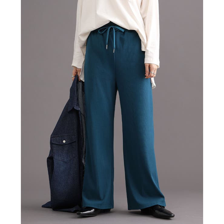 この触り心地クセになる。さらふわリブパンツ パンツ ストレートパンツ | HAPPY急便 by VERITA.JP | 詳細画像17 