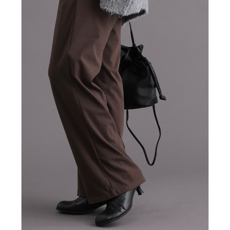 この触り心地クセになる。さらふわリブパンツ パンツ ストレートパンツ | HAPPY急便 by VERITA.JP | 詳細画像28 