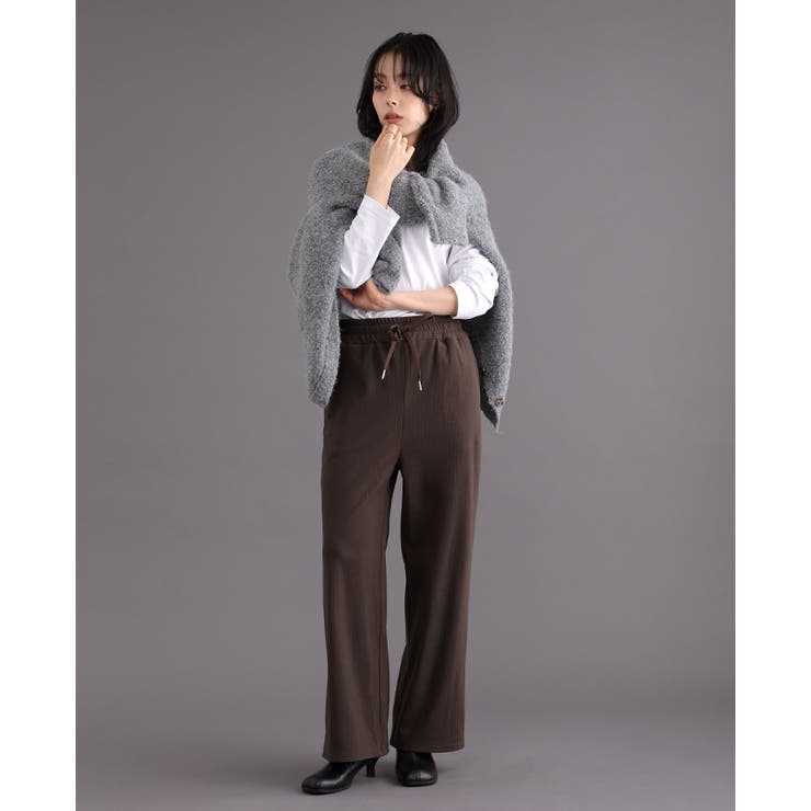 この触り心地クセになる。さらふわリブパンツ パンツ ストレートパンツ | HAPPY急便 by VERITA.JP | 詳細画像30 