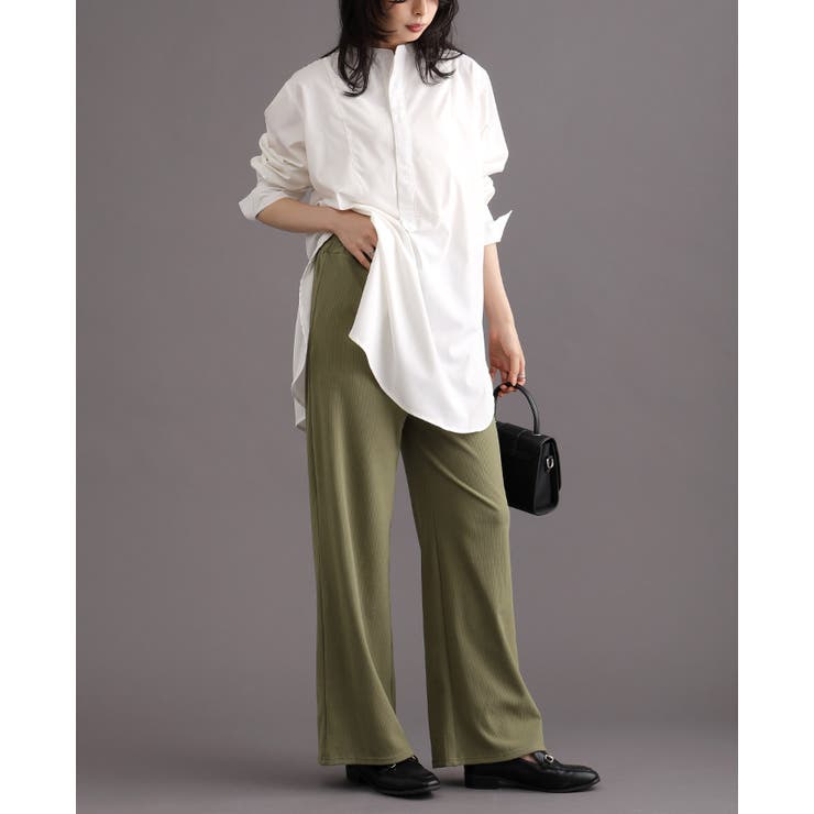 この触り心地クセになる。さらふわリブパンツ パンツ ストレートパンツ | HAPPY急便 by VERITA.JP | 詳細画像9 