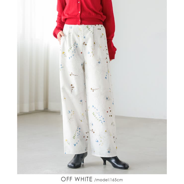 季節を感じる可憐な花たち。花柄プリントパンツ パンツ ワイドパンツ | HAPPY急便 by VERITA.JP | 詳細画像11 