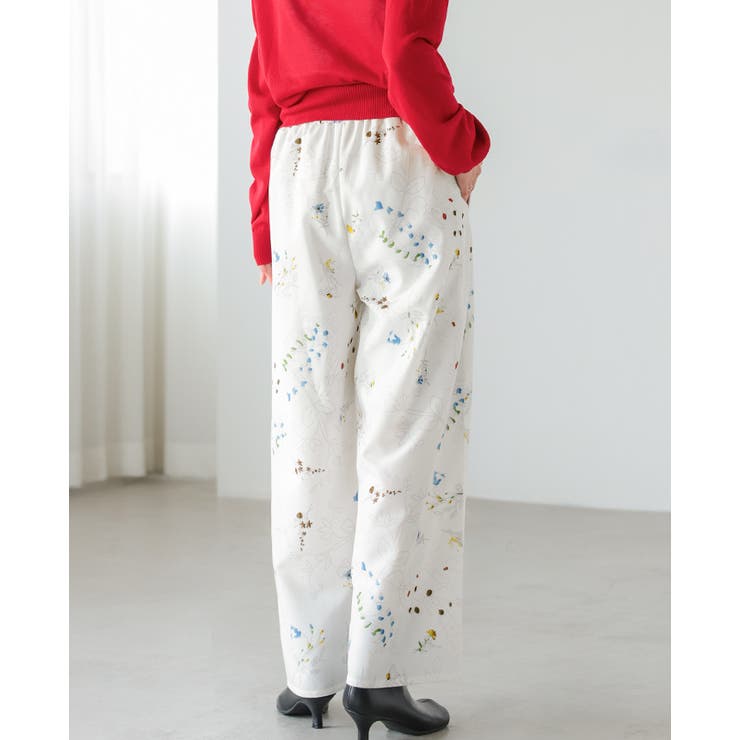 季節を感じる可憐な花たち。花柄プリントパンツ パンツ ワイドパンツ | HAPPY急便 by VERITA.JP | 詳細画像15 