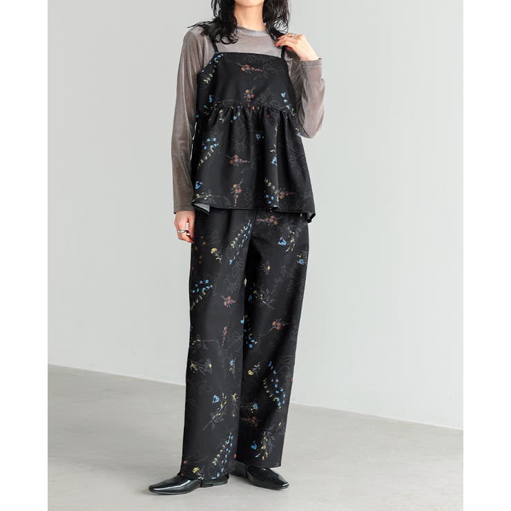 季節を感じる可憐な花たち。花柄プリントパンツ パンツ ワイドパンツ | HAPPY急便 by VERITA.JP | 詳細画像8 