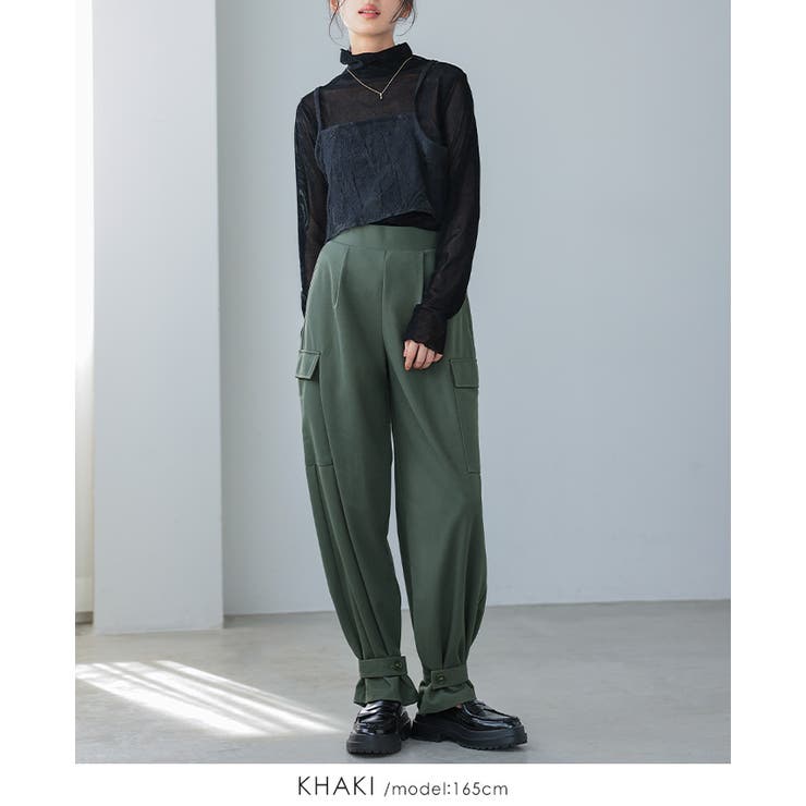 裾のカタチが変わる。2WAYカーゴパンツ パンツ カーゴ | HAPPY急便 by VERITA.JP | 詳細画像17 