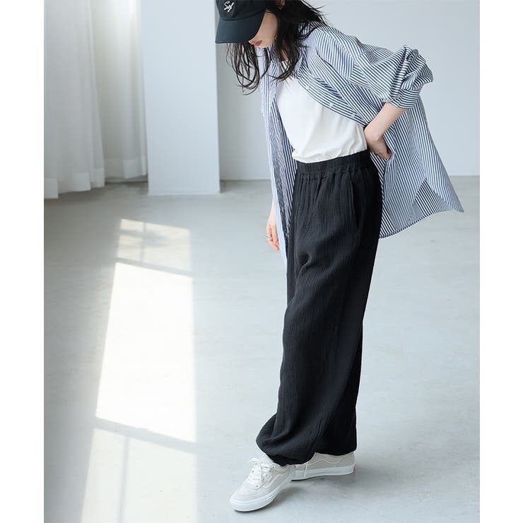 一度着たらヤミツキ！柔らかな肌触り ダブルガーゼ リラックスパンツ | HAPPY急便 by VERITA.JP | 詳細画像10 