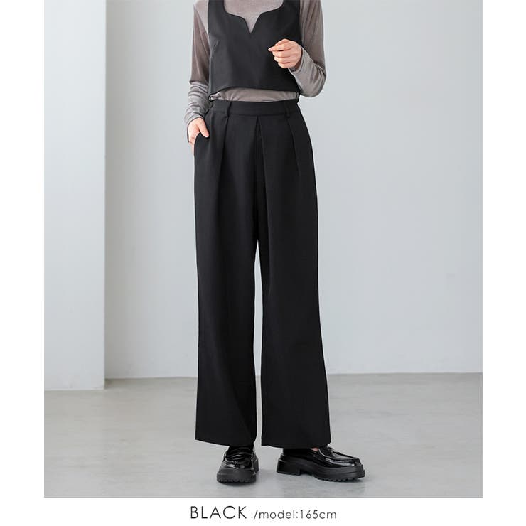 大人コーデの必需品。タックワイドパンツ パンツ ワイドパンツ | HAPPY急便 by VERITA.JP | 詳細画像11 