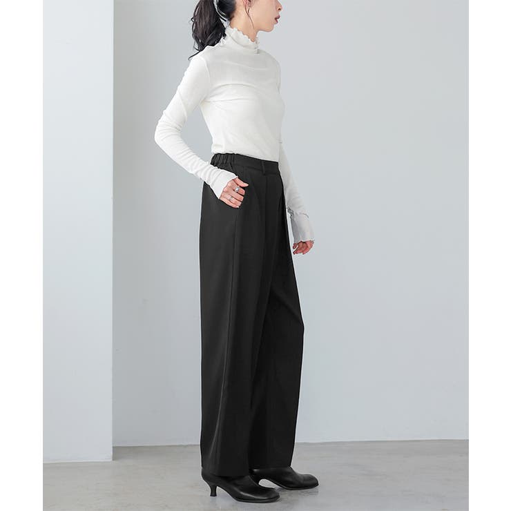 大人コーデの必需品。タックワイドパンツ パンツ ワイドパンツ | HAPPY急便 by VERITA.JP | 詳細画像16 