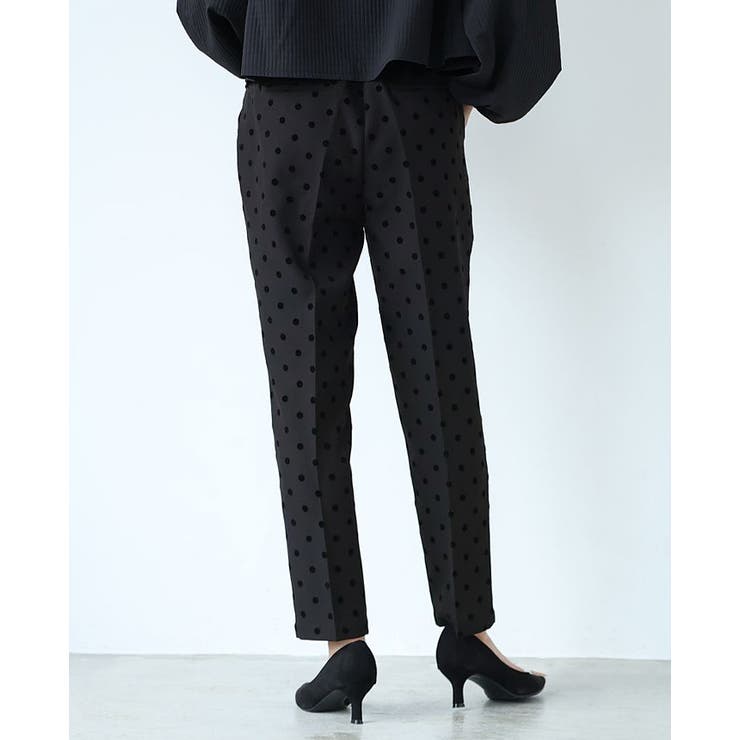 大人が着るドット。フロッキードットピンタックパンツ パンツ ピンタック | HAPPY急便 by VERITA.JP | 詳細画像11 