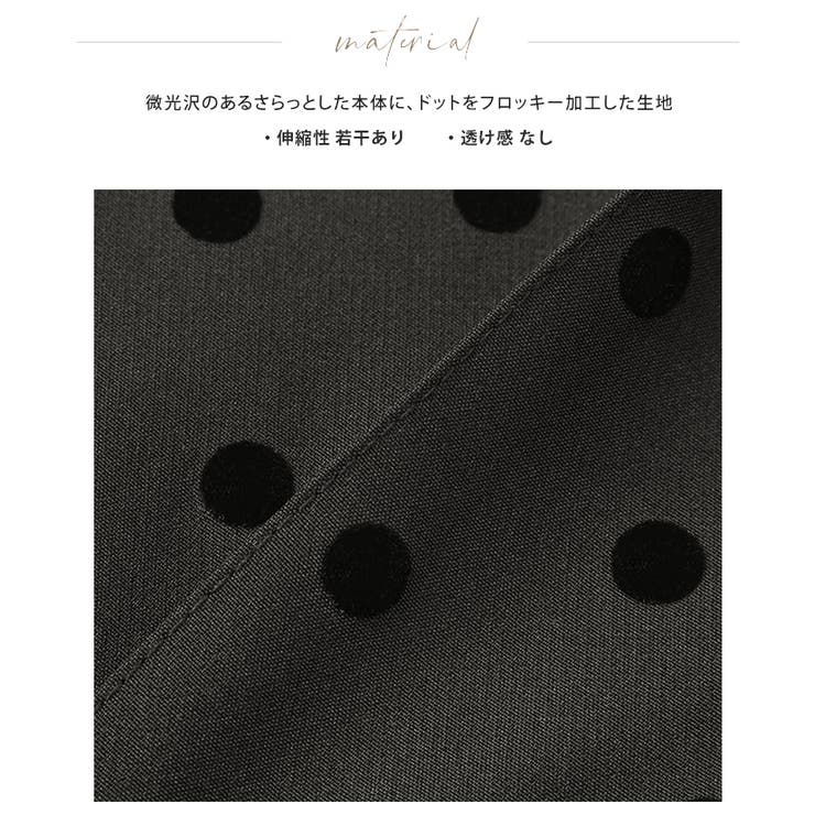 [RuNaKiHu]ドット ピンタック パンツ(2color)_over fit フロッキードットピンタックパンツ | HAPPYEXP.
