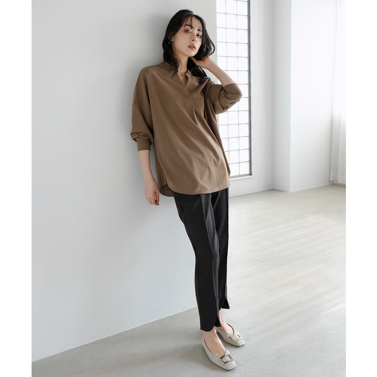 シーンを選ばない、拘り美脚パンツ。ラウンドスリットパンツ パンツ スリット | HAPPY急便 by VERITA.JP | 詳細画像13 