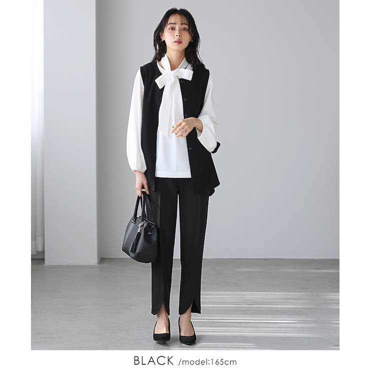 シーンを選ばない、拘り美脚パンツ。ラウンドスリットパンツ パンツ スリット | HAPPY急便 by VERITA.JP | 詳細画像4 