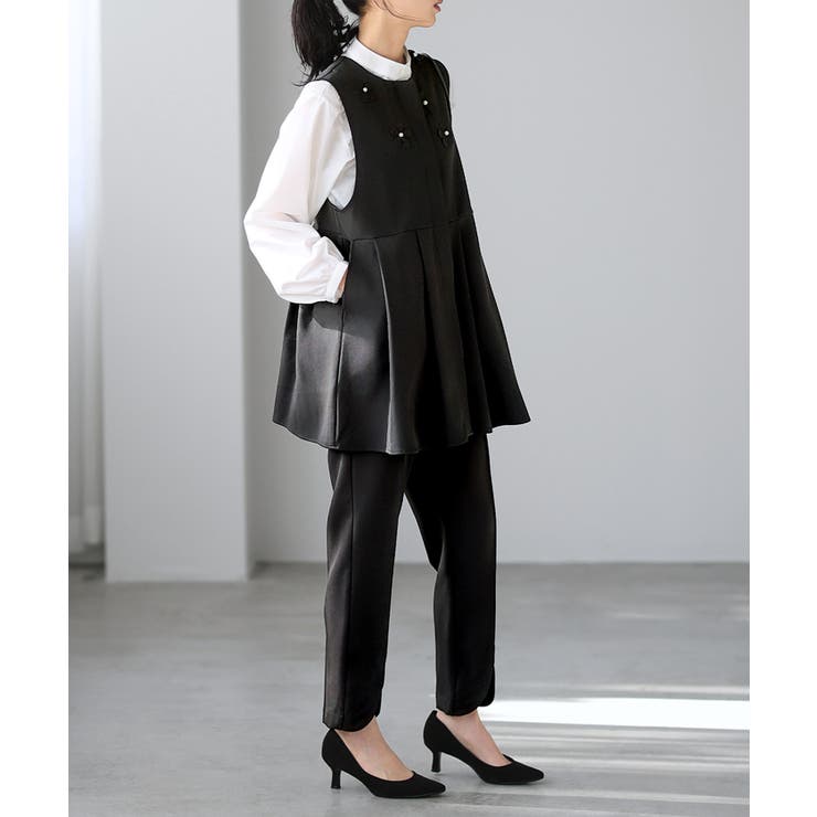 シーンを選ばない、拘り美脚パンツ。ラウンドスリットパンツ パンツ スリット | HAPPY急便 by VERITA.JP | 詳細画像6 