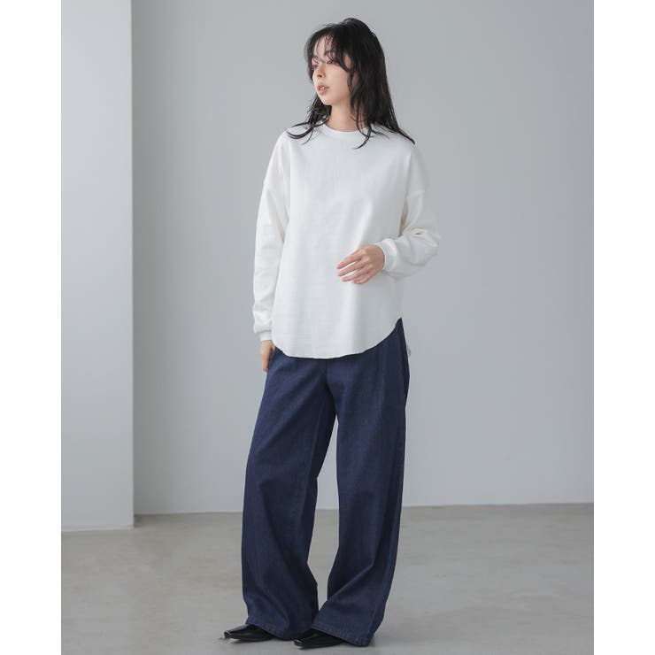 大人のこなれデニム。デニムタックパンツ デニム ジーンズ | HAPPY急便 by VERITA.JP | 詳細画像8 