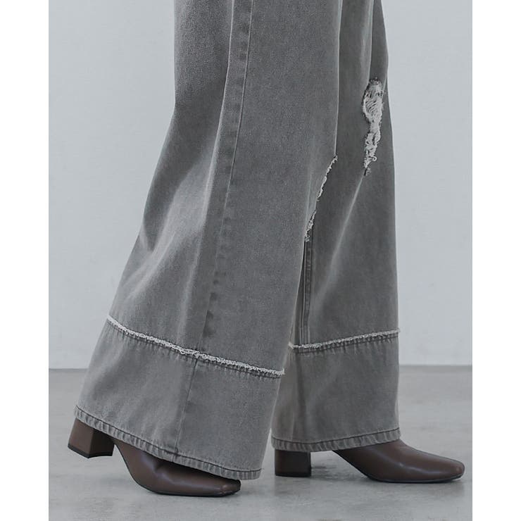 大人のカジュアルデニム。リメイク風ダメージデニムパンツ デニム パンツ | HAPPY急便 by VERITA.JP | 詳細画像16 