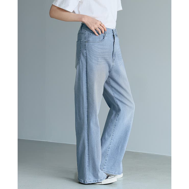 ひんやり快適。クーリッシュデニムワイドパンツ デニム ワイドパンツ | HAPPY急便 by VERITA.JP | 詳細画像11 