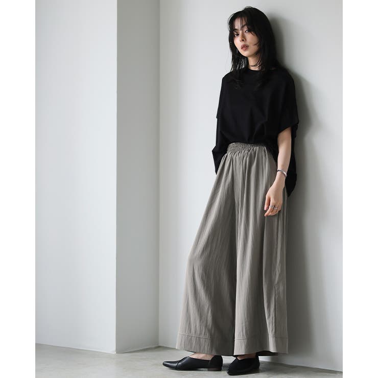 歩くたびに揺れる美シルエット。ナチュラルワッシャーワイドパンツ パンツ ワイドパ… | HAPPY急便 by VERITA.JP | 詳細画像7 