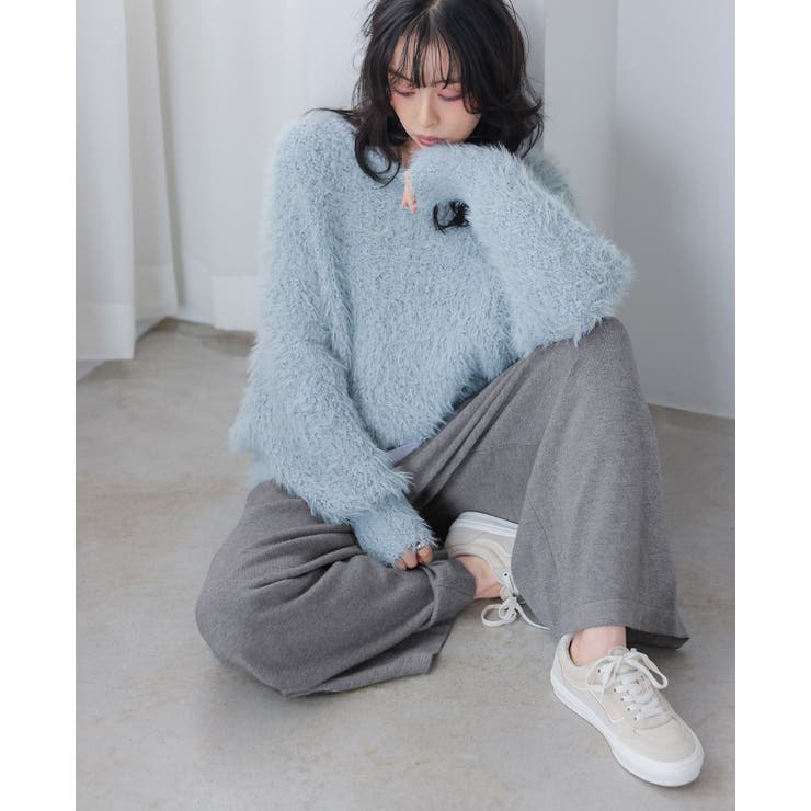 ニットだから叶う柔らかな穿き心地。飾りボタンニットワイドパンツ パンツ | HAPPY急便 by VERITA.JP | 詳細画像14 