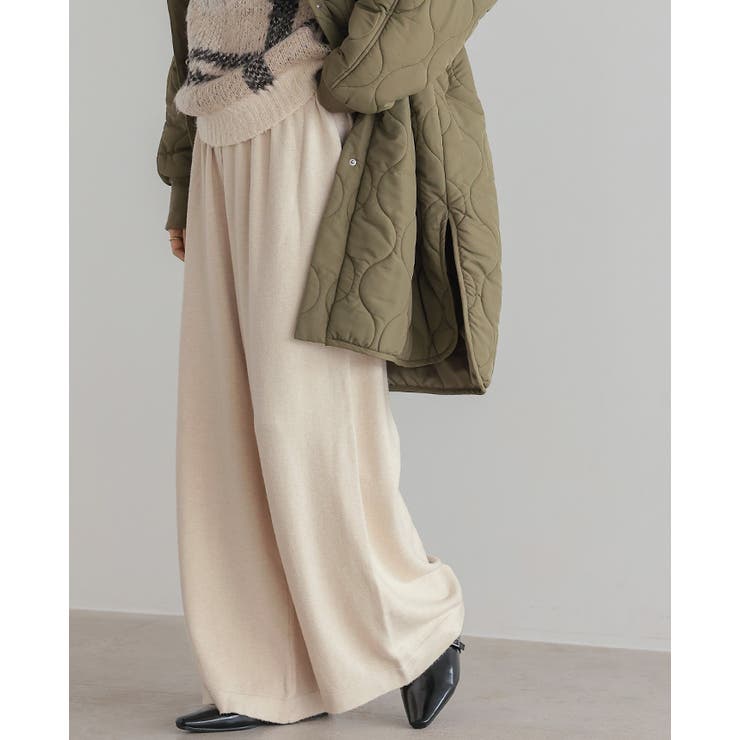 ニットだから叶う柔らかな穿き心地。飾りボタンニットワイドパンツ パンツ | HAPPY急便 by VERITA.JP | 詳細画像5 