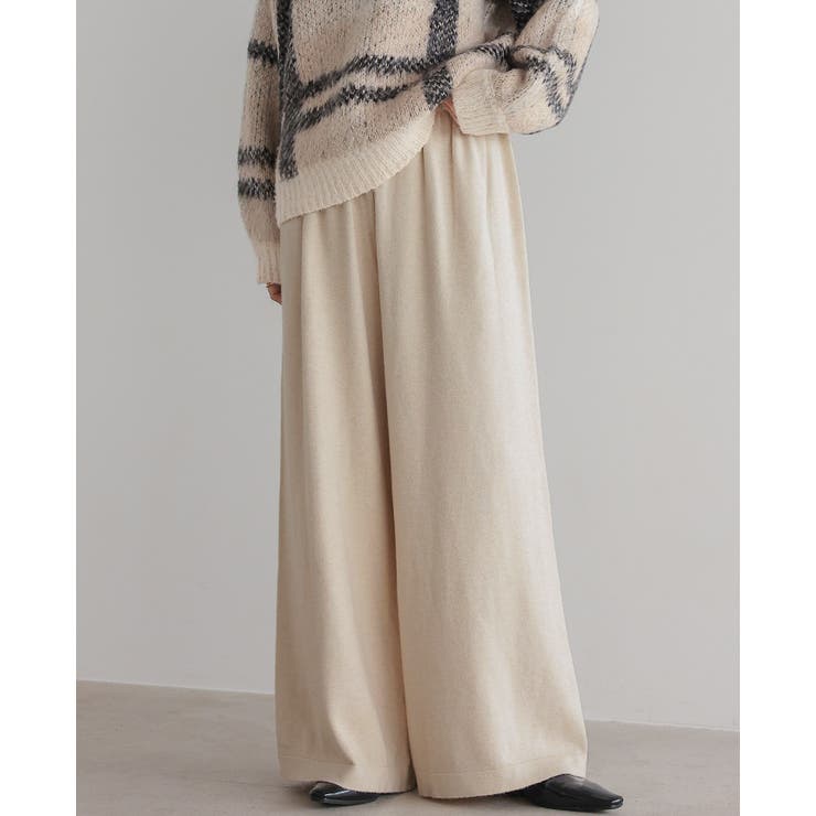 ニットだから叶う柔らかな穿き心地。飾りボタンニットワイドパンツ パンツ | HAPPY急便 by VERITA.JP | 詳細画像7 