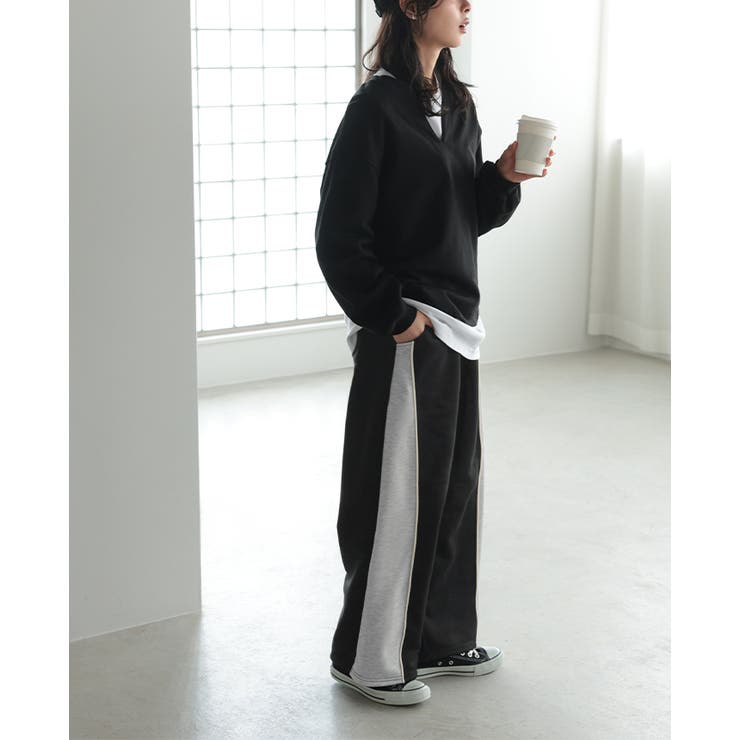 色を効かせた、大人のカジュアルパンツ。サイド配色スウェットパンツ パンツ スウェ… | HAPPY急便 by VERITA.JP | 詳細画像7 