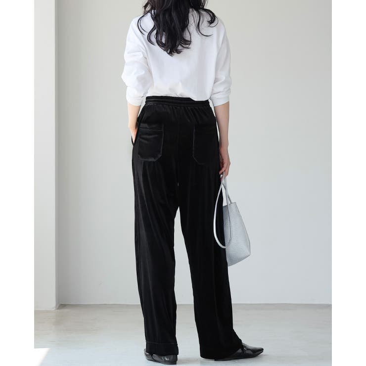 艶めく大人のリラックスパンツ。ストレートベロアパンツ パンツ ストレートパンツ | HAPPY急便 by VERITA.JP | 詳細画像11 