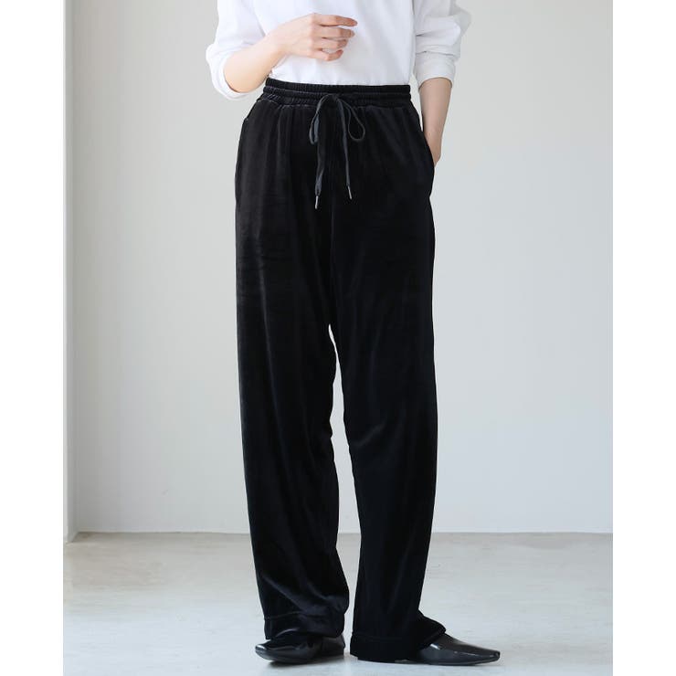 艶めく大人のリラックスパンツ。ストレートベロアパンツ パンツ ストレートパンツ | HAPPY急便 by VERITA.JP | 詳細画像12 