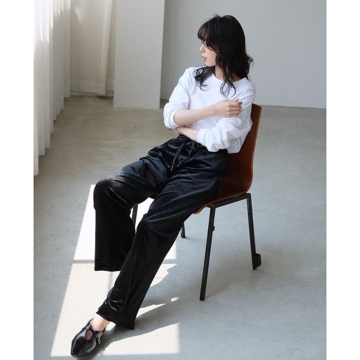 艶めく大人のリラックスパンツ。ストレートベロアパンツ パンツ ストレートパンツ | HAPPY急便 by VERITA.JP | 詳細画像14 