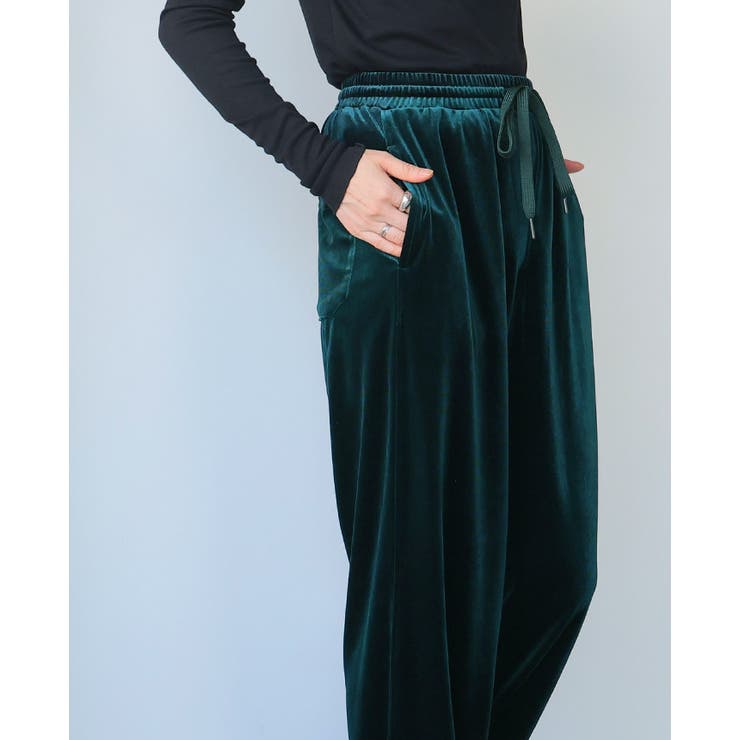 艶めく大人のリラックスパンツ。ストレートベロアパンツ パンツ ストレートパンツ | HAPPY急便 by VERITA.JP | 詳細画像19 