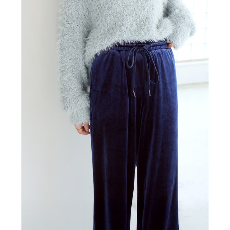 艶めく大人のリラックスパンツ。ストレートベロアパンツ パンツ ストレートパンツ | HAPPY急便 by VERITA.JP | 詳細画像7 