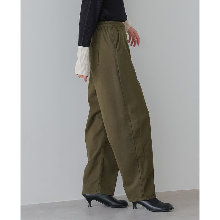 ゆるっとキレイな旬シルエット。ストレッチツイルカーブパンツ バレル ワイド | HAPPY急便 by VERITA.JP | 詳細画像11 