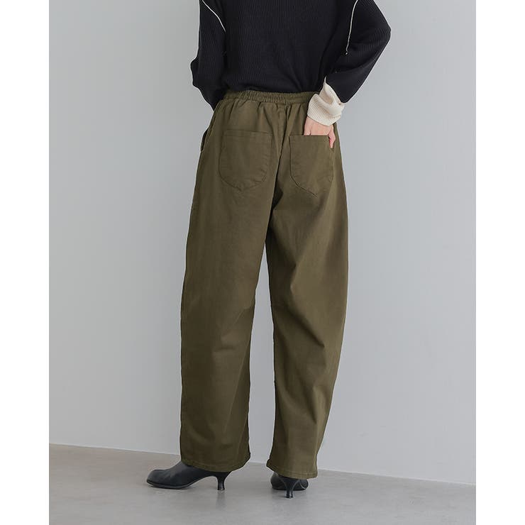 ゆるっとキレイな旬シルエット。ストレッチツイルカーブパンツ バレル ワイド | HAPPY急便 by VERITA.JP | 詳細画像12 