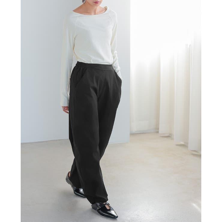 ゆるっとキレイな旬シルエット。ストレッチツイルカーブパンツ バレル ワイド | HAPPY急便 by VERITA.JP | 詳細画像8 