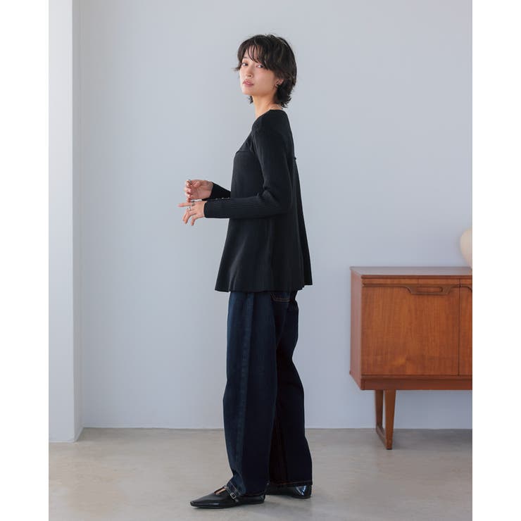 シルエットで差をつける大人のデニム。デニムカーヴィーパンツ デニム ジーンズ | HAPPY急便 by VERITA.JP | 詳細画像10 