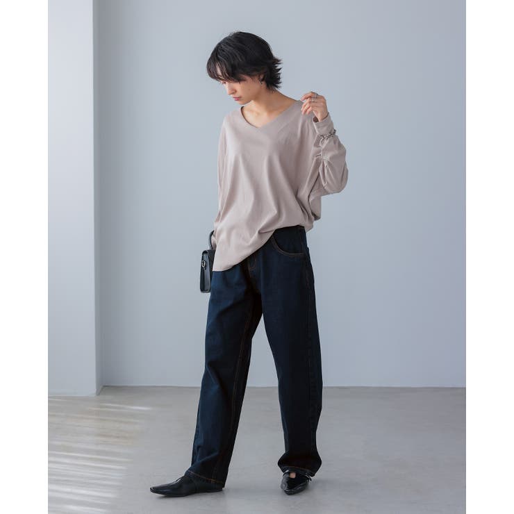 シルエットで差をつける大人のデニム。デニムカーヴィーパンツ デニム ジーンズ | HAPPY急便 by VERITA.JP | 詳細画像12 