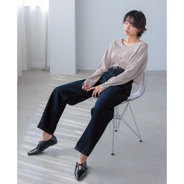 シルエットで差をつける大人のデニム。デニムカーヴィーパンツ デニム ジーンズ | HAPPY急便 by VERITA.JP | 詳細画像13 