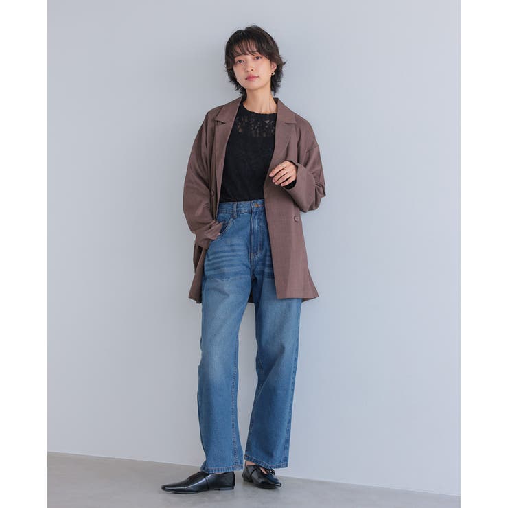 シルエットで差をつける大人のデニム。デニムカーヴィーパンツ デニム ジーンズ | HAPPY急便 by VERITA.JP | 詳細画像18 