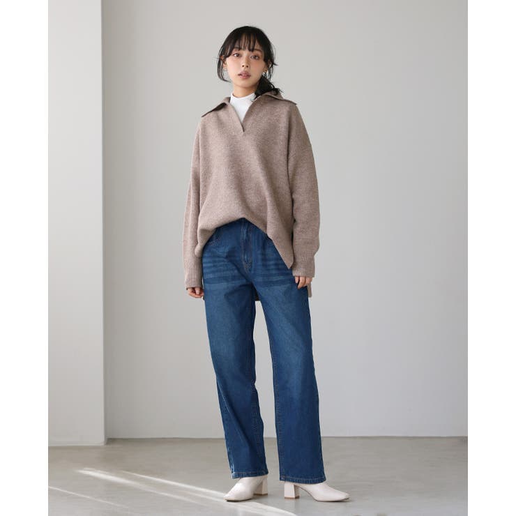 シルエットで差をつける大人のデニム。デニムカーヴィーパンツ デニム ジーンズ | HAPPY急便 by VERITA.JP | 詳細画像7 