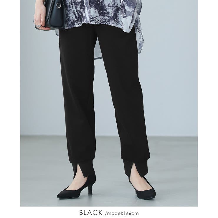 ブラック | カジュアルすきない大人のボトムス。ミニ裏毛スウェットジョガーパンツ パンツ スウ… | HAPPY急便 by VERITA.JP