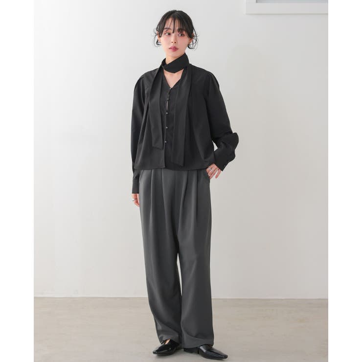 楽なのにのにキレイ見え！毎日穿けるヘビロテパンツ登場！ストレッチジョーゼットタッ… | HAPPY急便 by VERITA.JP | 詳細画像27 