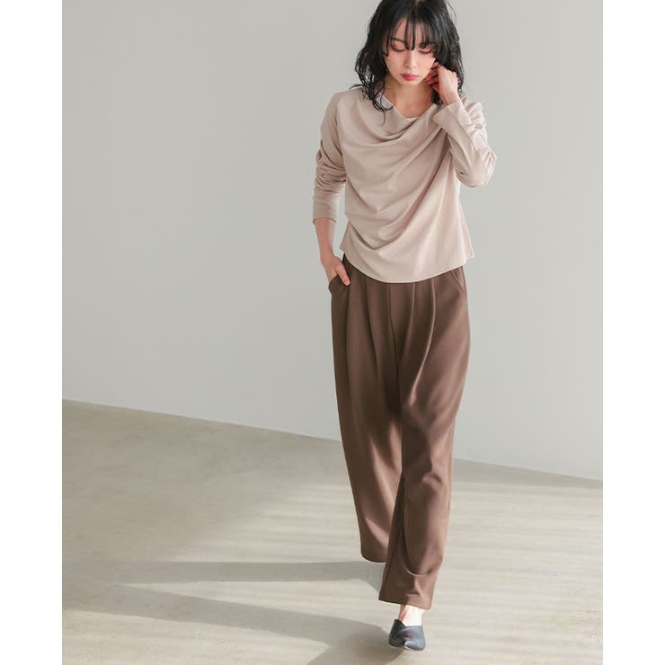 楽なのにのにキレイ見え！毎日穿けるヘビロテパンツ登場！ストレッチジョーゼットタッ… | HAPPY急便 by VERITA.JP | 詳細画像9 