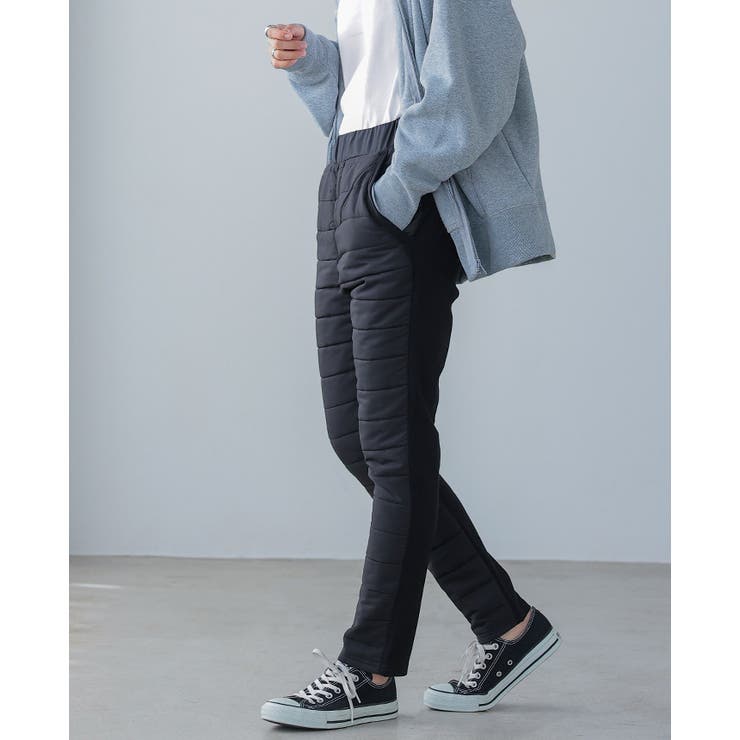 この1枚で、寒い日の外出も安心。フェイクダウンパンツ パンツ テーパードパンツ | HAPPY急便 by VERITA.JP | 詳細画像10 