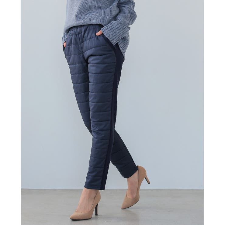 この1枚で、寒い日の外出も安心。フェイクダウンパンツ パンツ テーパードパンツ | HAPPY急便 by VERITA.JP | 詳細画像16 
