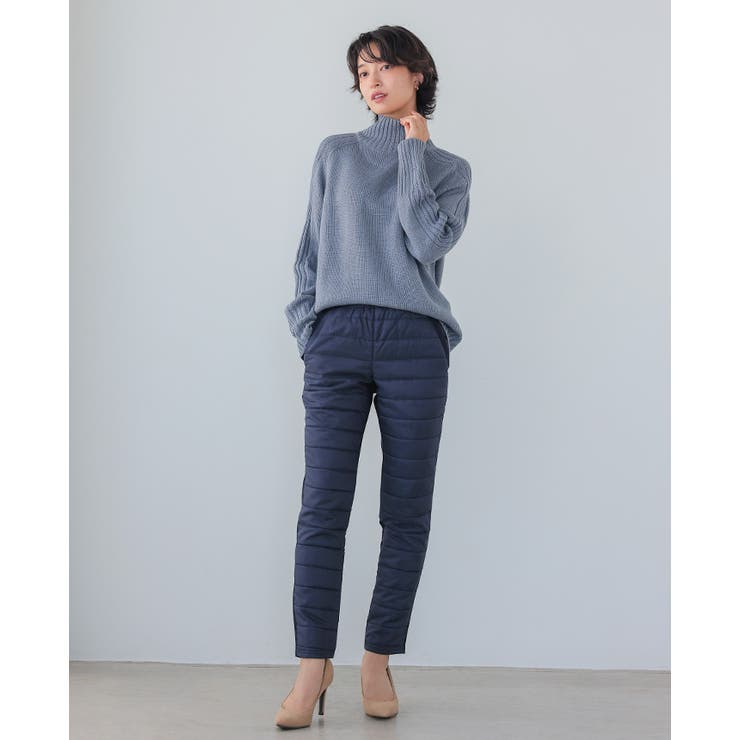 この1枚で、寒い日の外出も安心。フェイクダウンパンツ パンツ テーパードパンツ | HAPPY急便 by VERITA.JP | 詳細画像17 