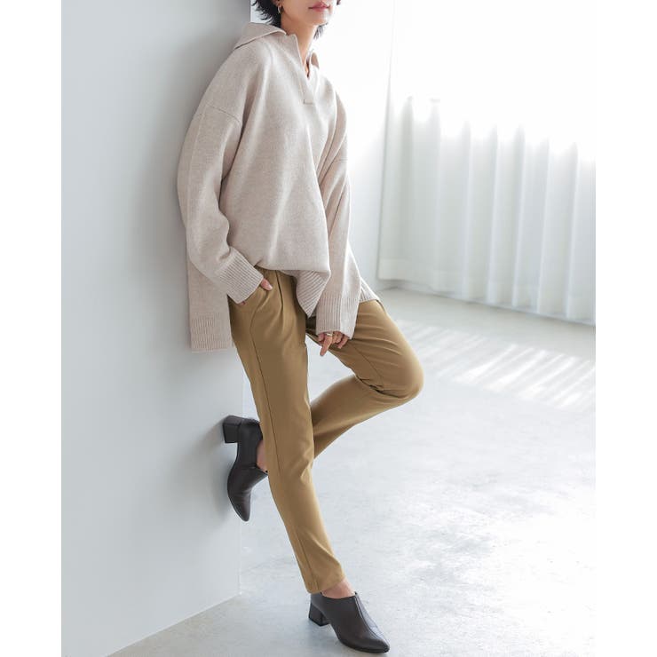 ヒヤッとしない美脚パンツ。裏起毛テーパードパンツ パンツ テーパードパンツ | HAPPY急便 by VERITA.JP | 詳細画像15 