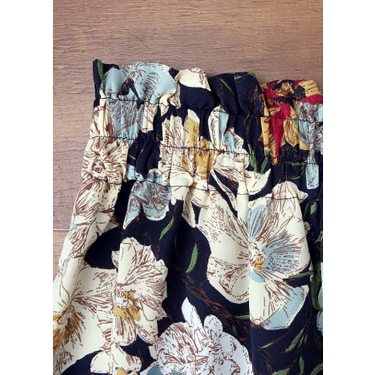 ビキ　花柄タックパンツ Shelly island パンツ 花柄タックパンツ レディース : ZOZOTOWN