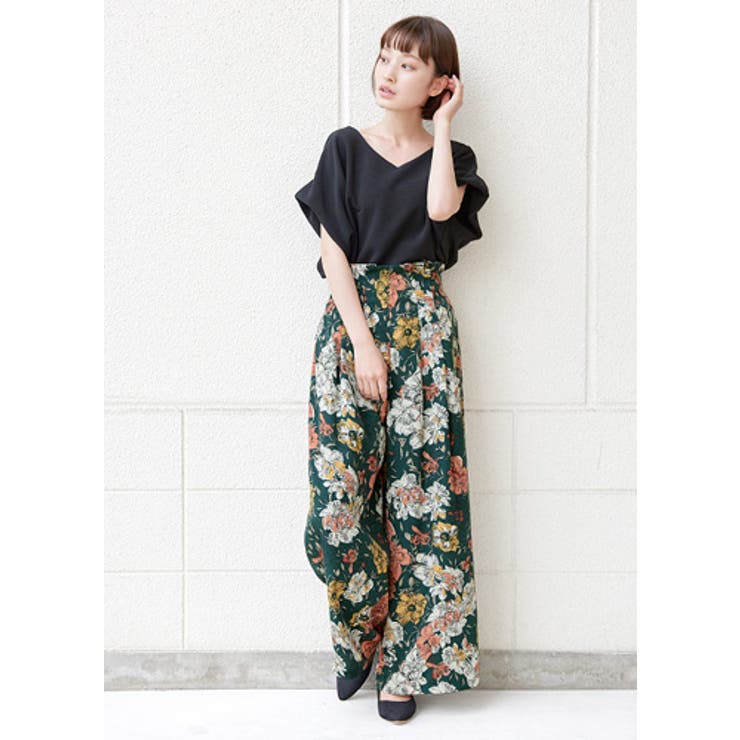 COCO DEAL - 【新品タグ付き】花柄 ワイドパンツ◇ココディール