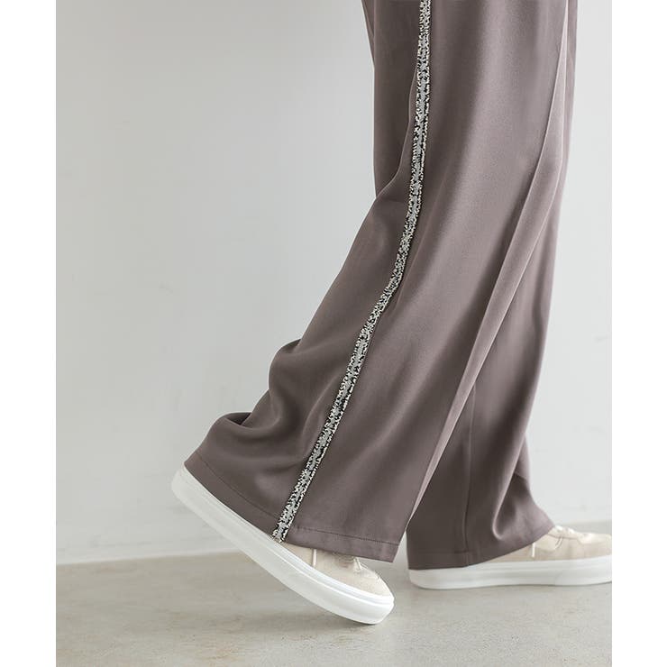 サイドラインでスタイルアップ。フリンジラインパンツ パンツ ラインパンツ | HAPPY急便 by VERITA.JP | 詳細画像10 